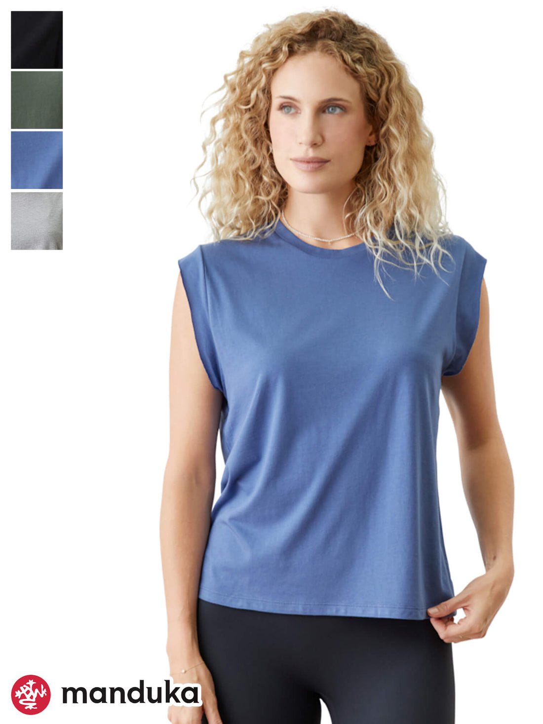 Manduka マンドゥカ ウォリアー Tシャツ/マンドゥカ レディース ヨガウェア トップス ノースリーブ W Warrior Tee 24FW-レディースウェア-